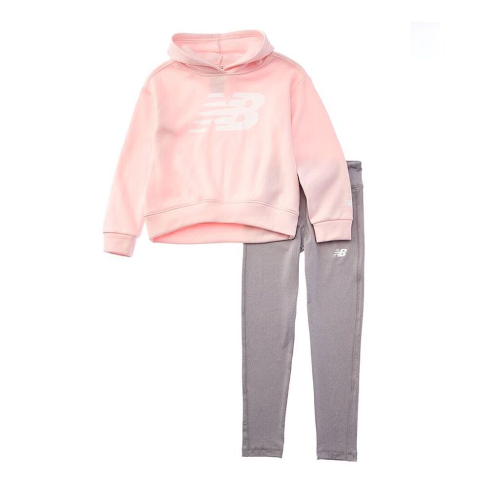 New Balance Girls  2Pc Hoodie & Legging Set, Pink